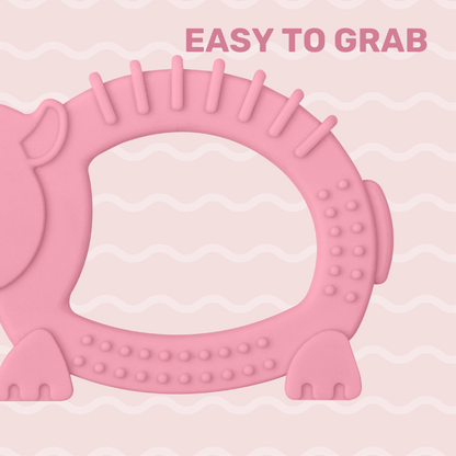 TinyTails Hippopotamus Silicone Teether