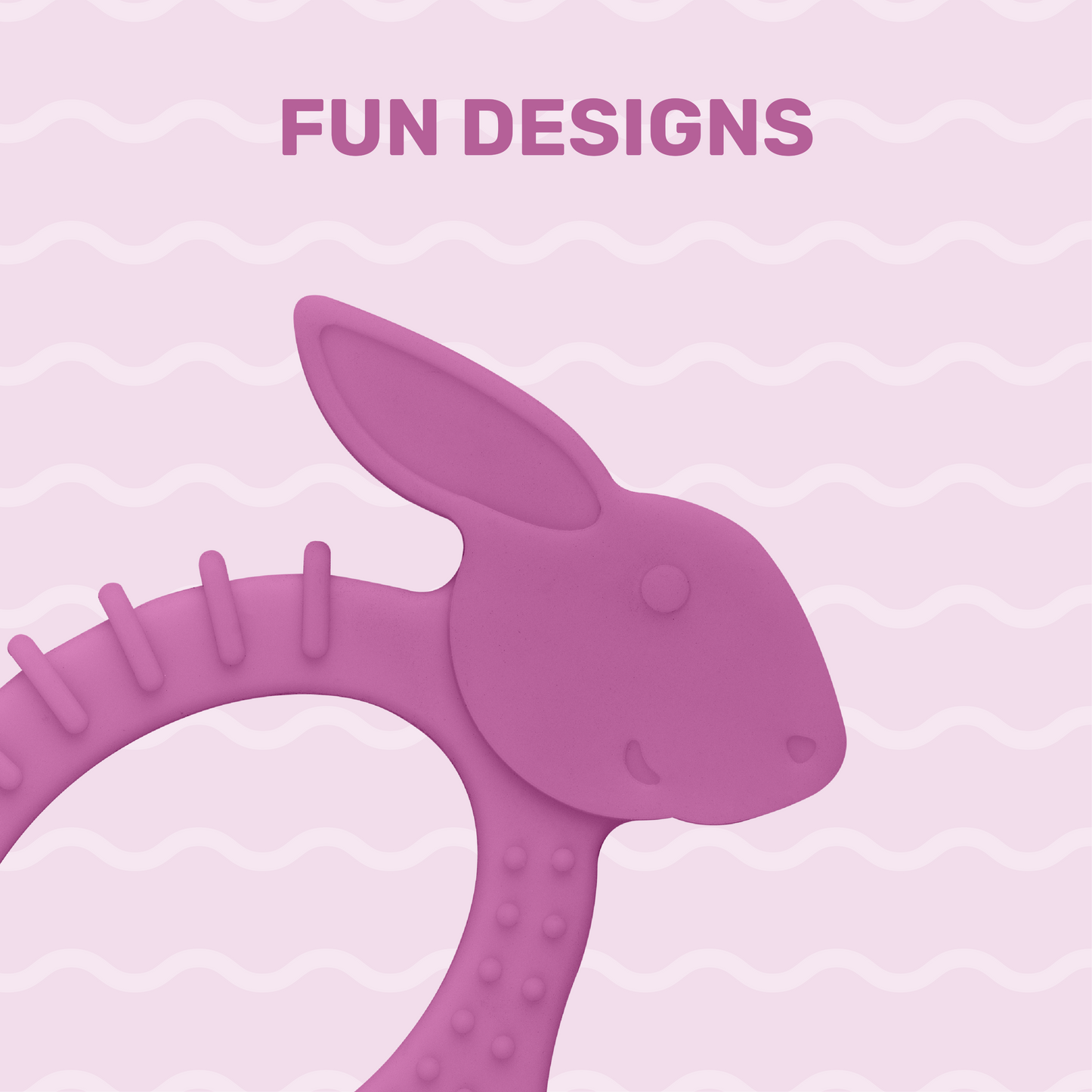 TinyTails Rabbit Silicone Teether