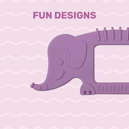 TinyTails  Elephant Silicone Teether