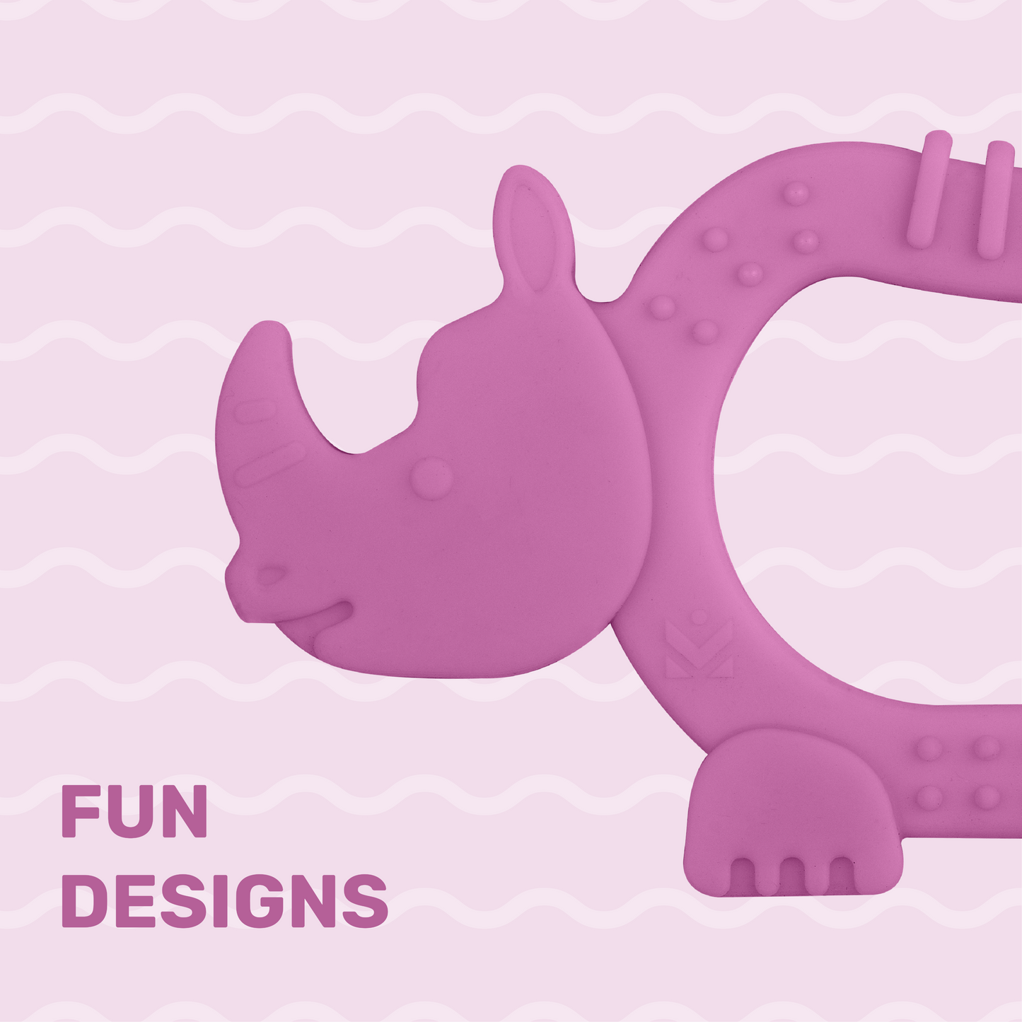 TinyTails Rhino Silicone Teether